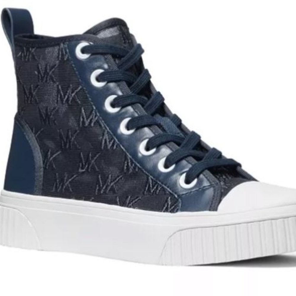 MICHAEL Michael Kors Gertie High Top Logo Mesh Sneakers